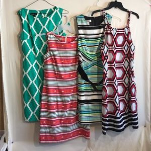 ***LAST CHANCE*** LOT of 4 colorful dresses